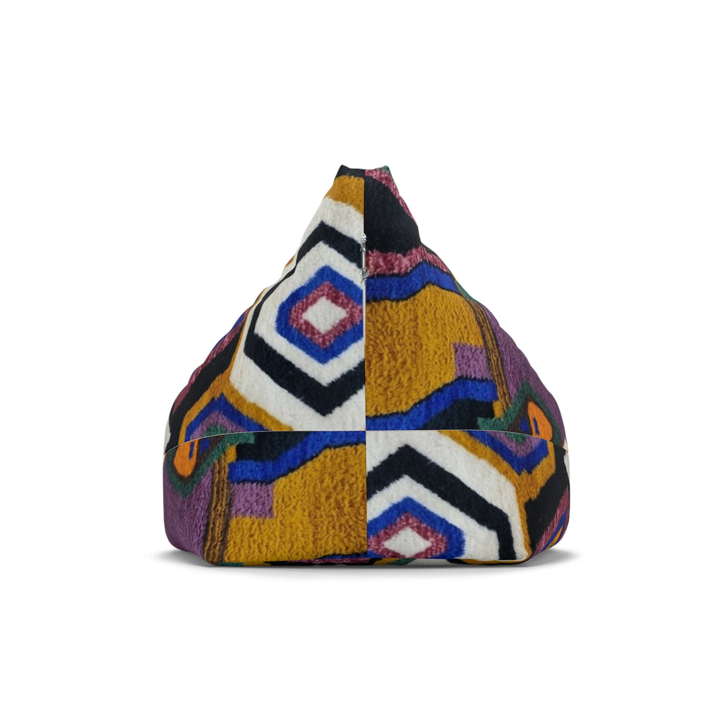 Bean Bag Chair Cover Berber Design | Colorful Hexagon Motif