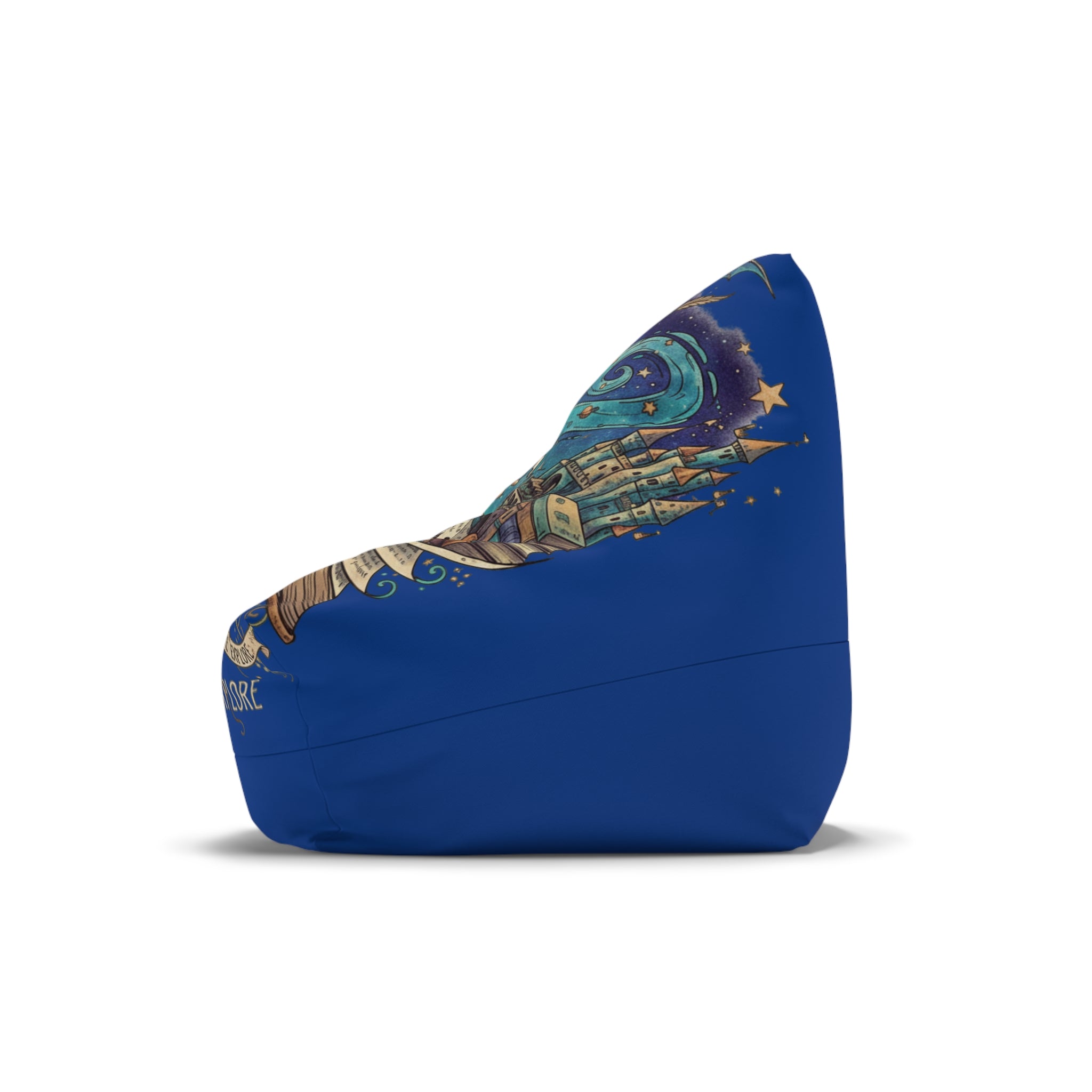 Read Dream Explore illustration Bean Bag Chair Cover | Bookish Adventure, Stars