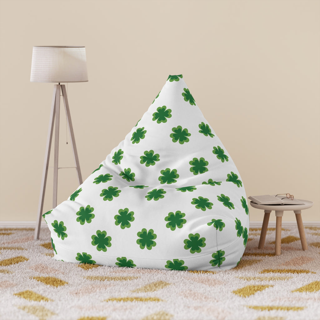 Green Clover Bean Bag Cover Only | St. Patrick's Day Shamrock Print