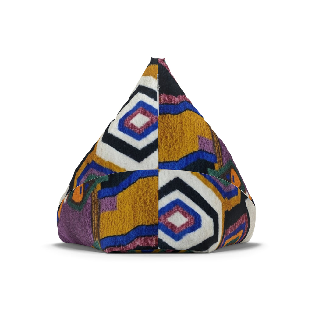 Bean Bag Chair Cover Berber Design | Colorful Hexagon Motif