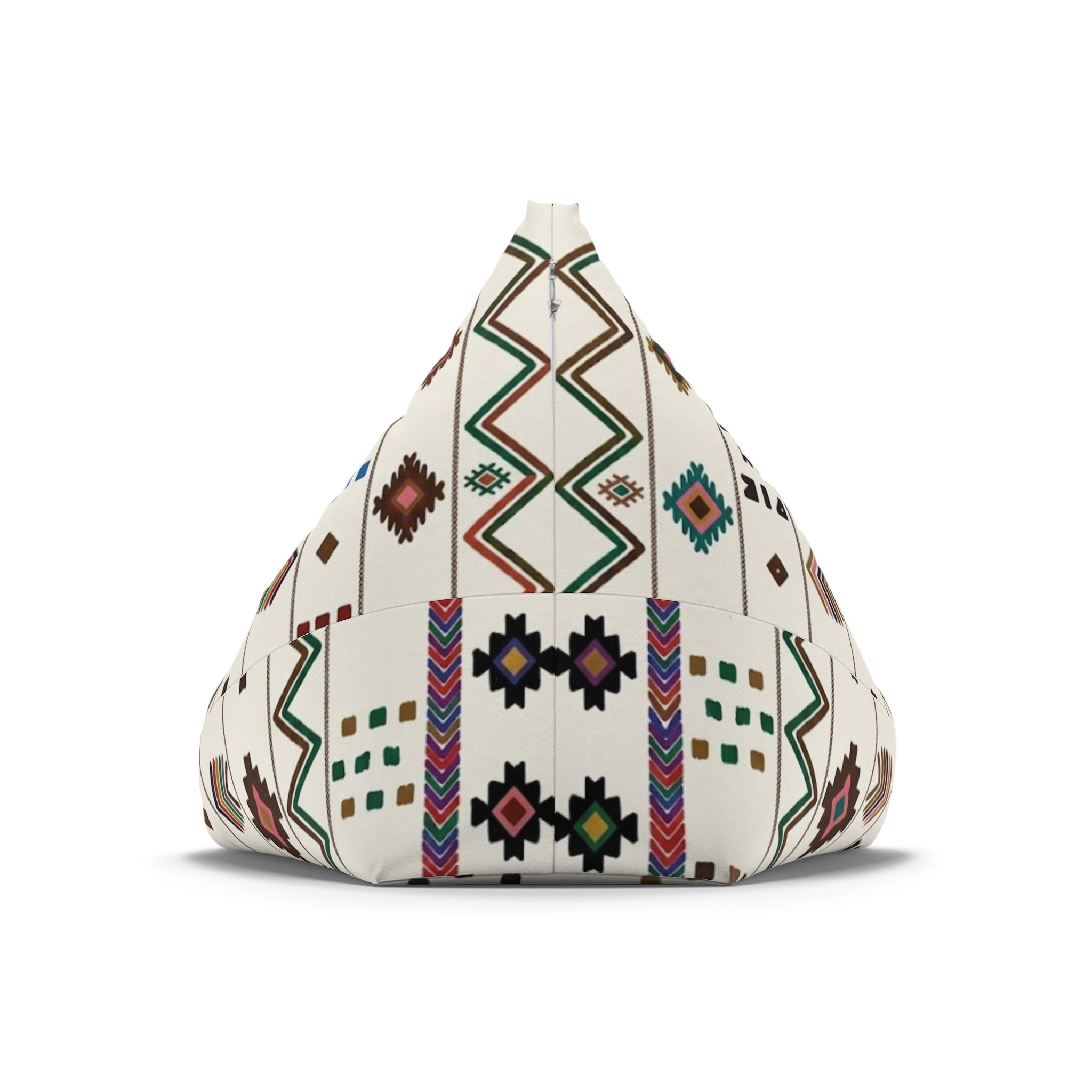 Southwestern Aztec Pattern Bean Bag Chair Cover | Geometric Tribal Print