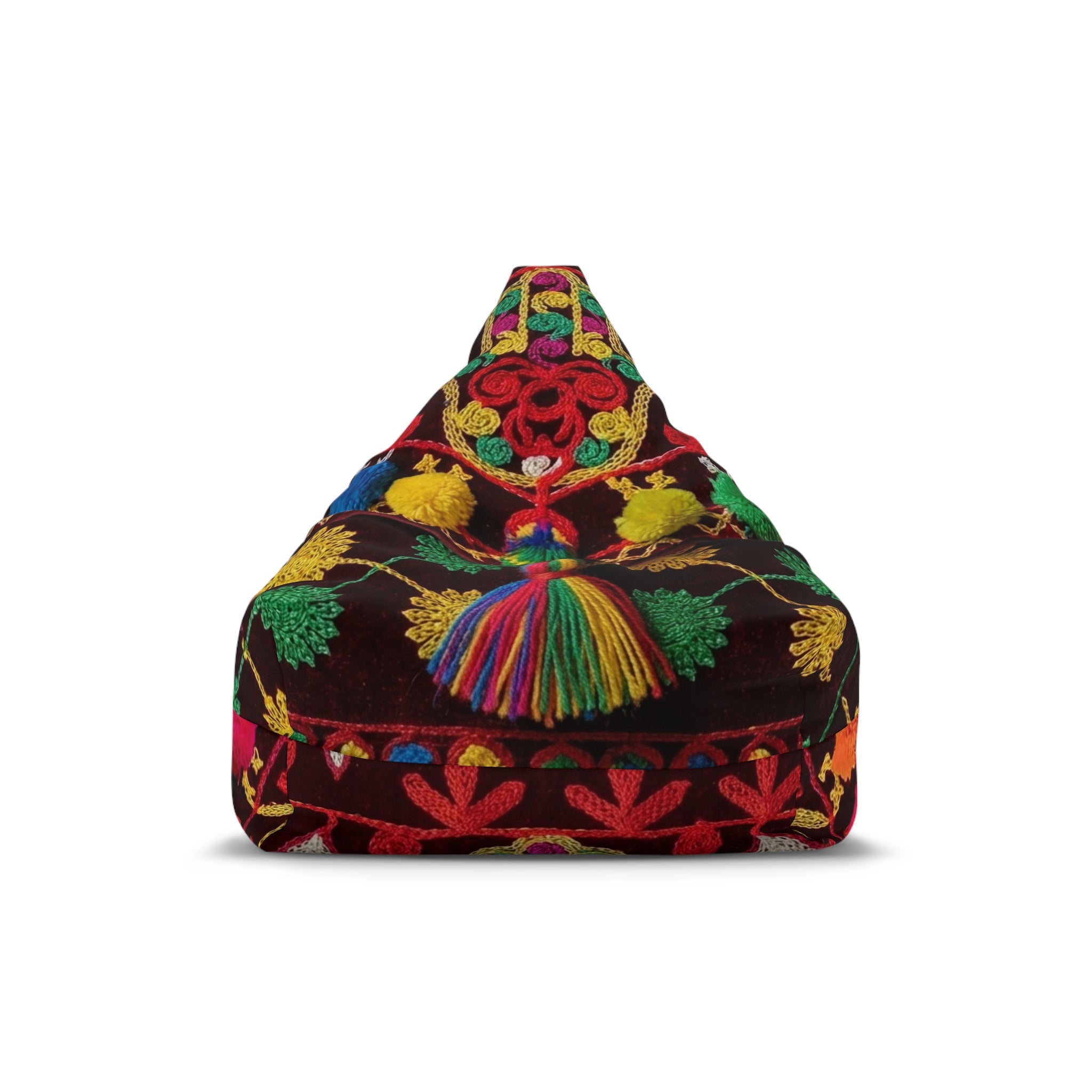 Colorful Floral Bean Bag Chair Cover | Marrakech Design