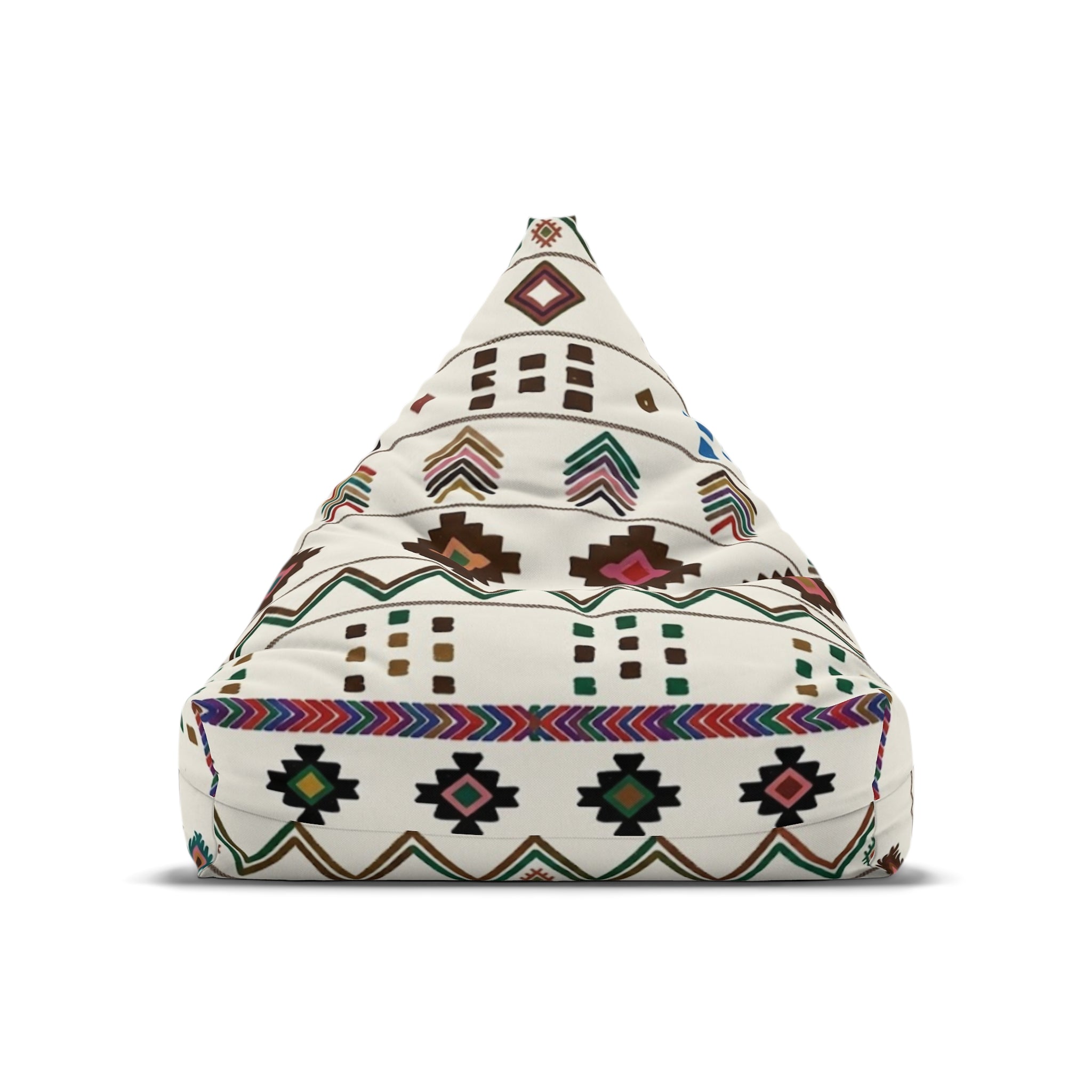 Southwestern Aztec Pattern Bean Bag Chair Cover | Geometric Tribal Print