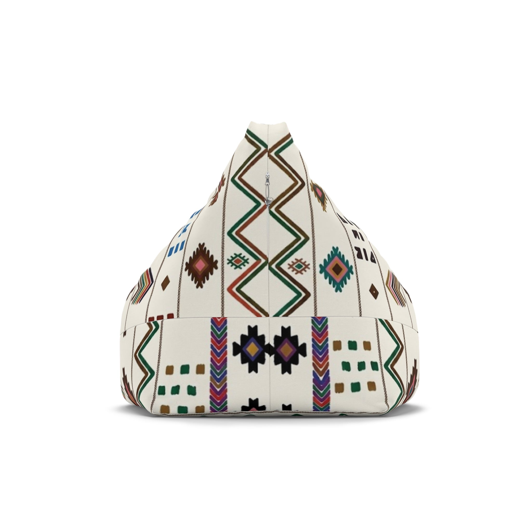 Southwestern Aztec Pattern Bean Bag Chair Cover | Geometric Tribal Print