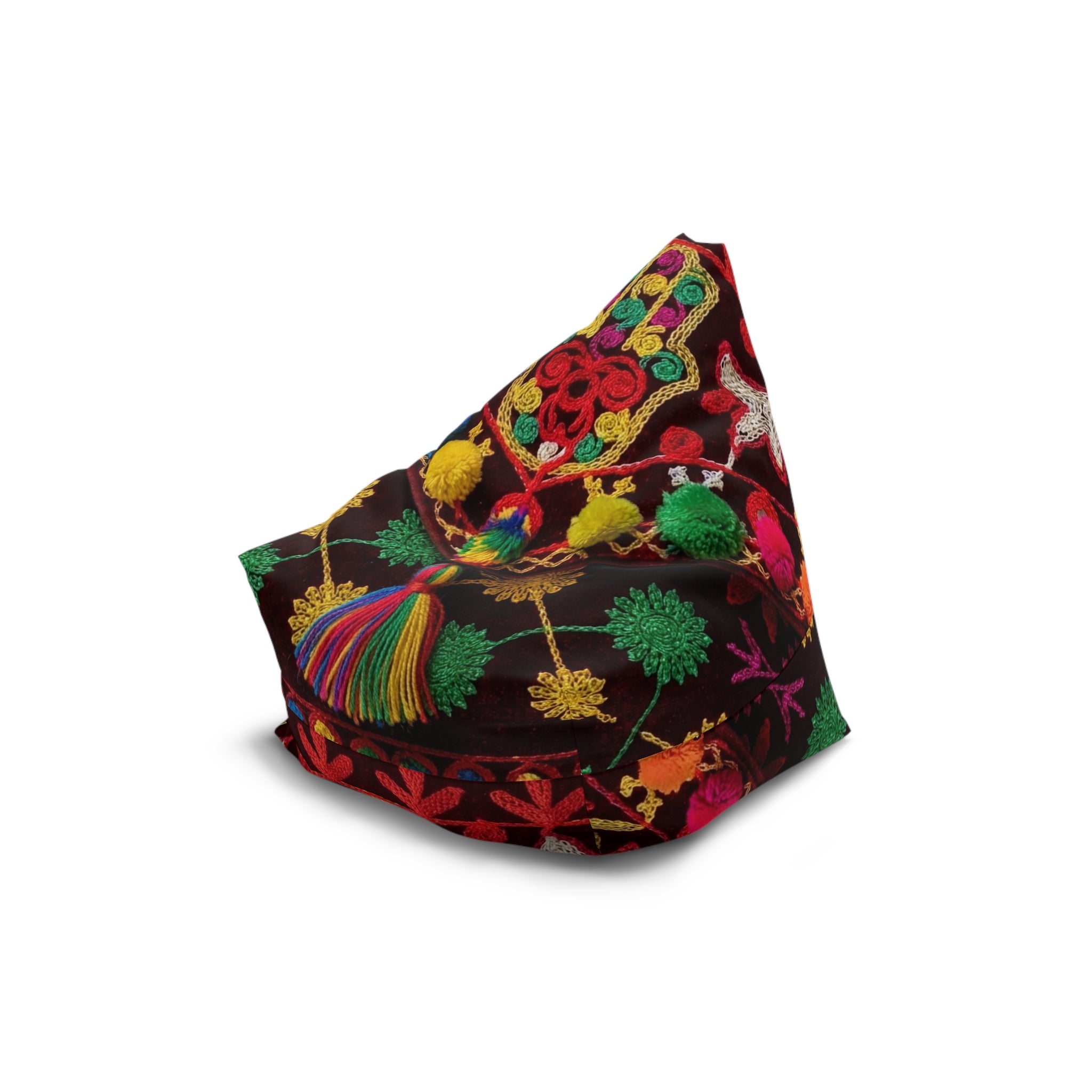 Colorful Floral Bean Bag Chair Cover | Marrakech Design
