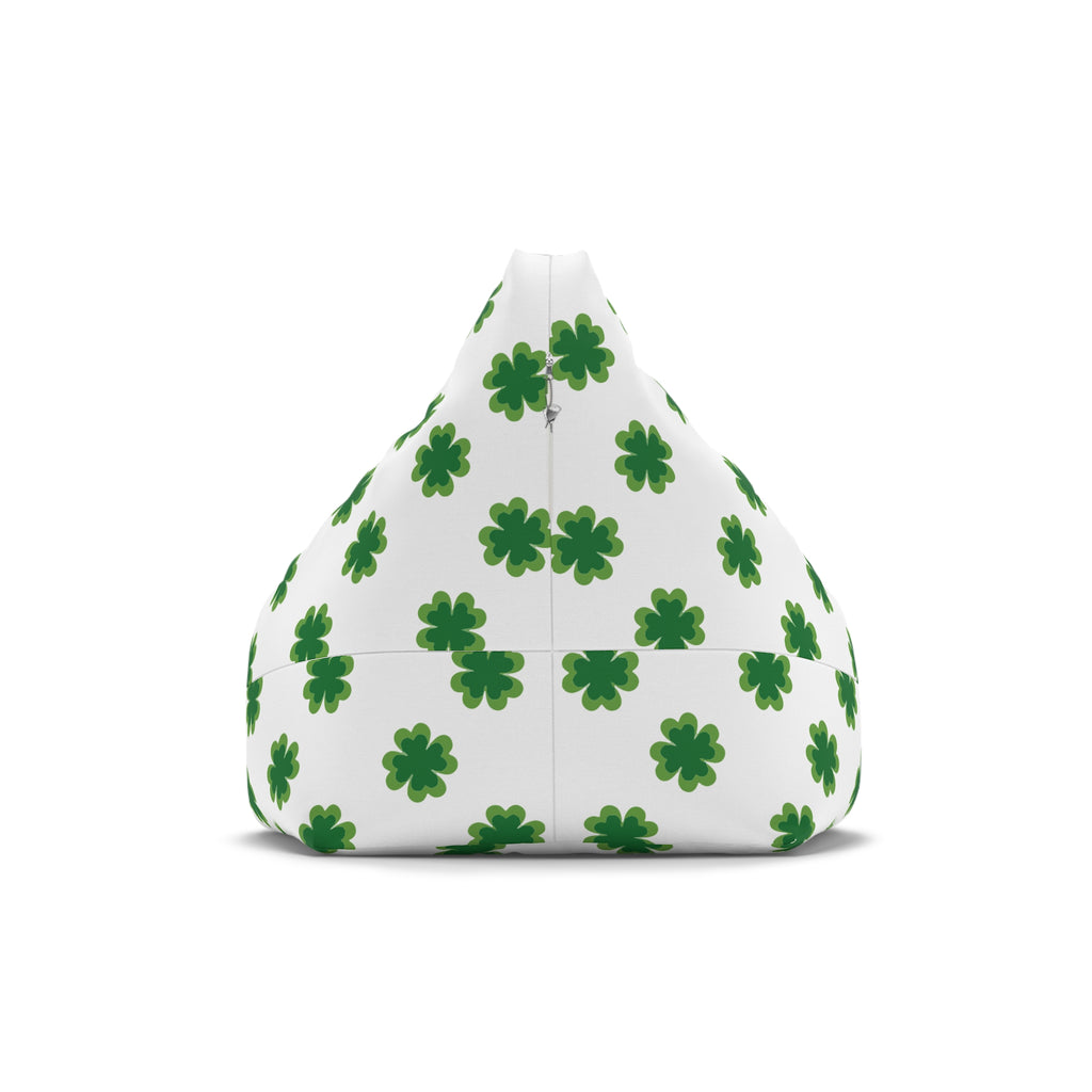 Green Clover Bean Bag Cover Only | St. Patrick's Day Shamrock Print