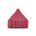Red and Pink Striped Bean Bag Chair Cover | Candy Stripe Pattern