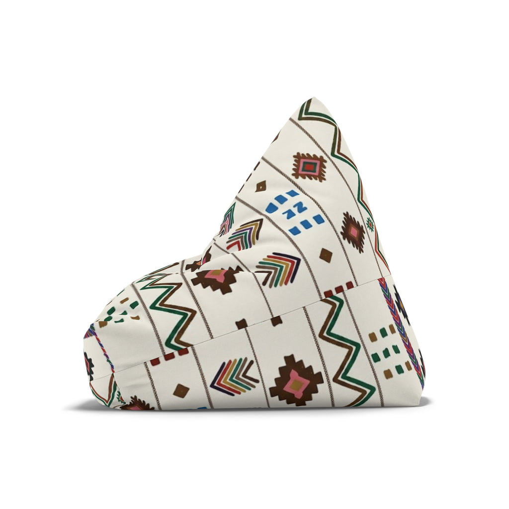Southwestern Aztec Pattern Bean Bag Chair Cover | Geometric Tribal Print