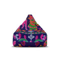 Colorful Folk Dance Pattern Bean Bag Chair Cover | Bright Floral Print
