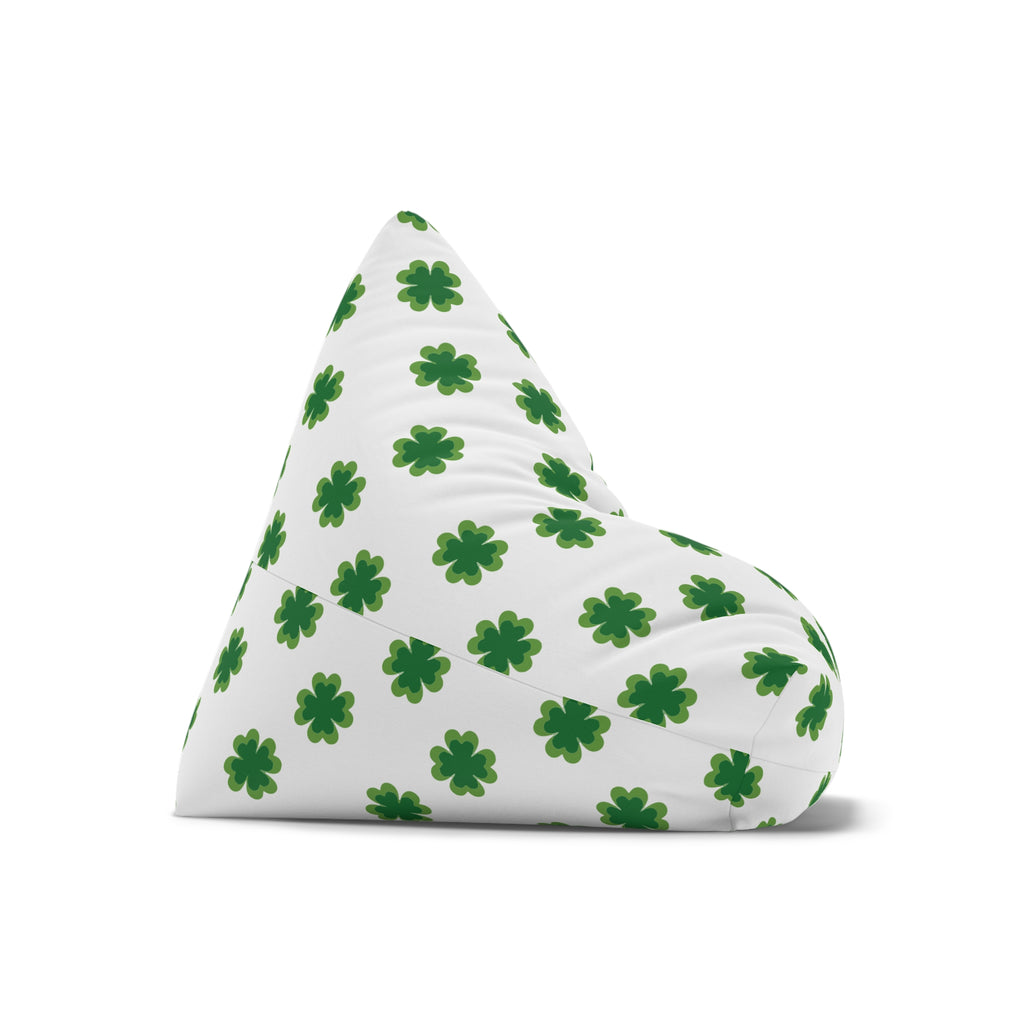 Green Clover Bean Bag Cover Only | St. Patrick's Day Shamrock Print