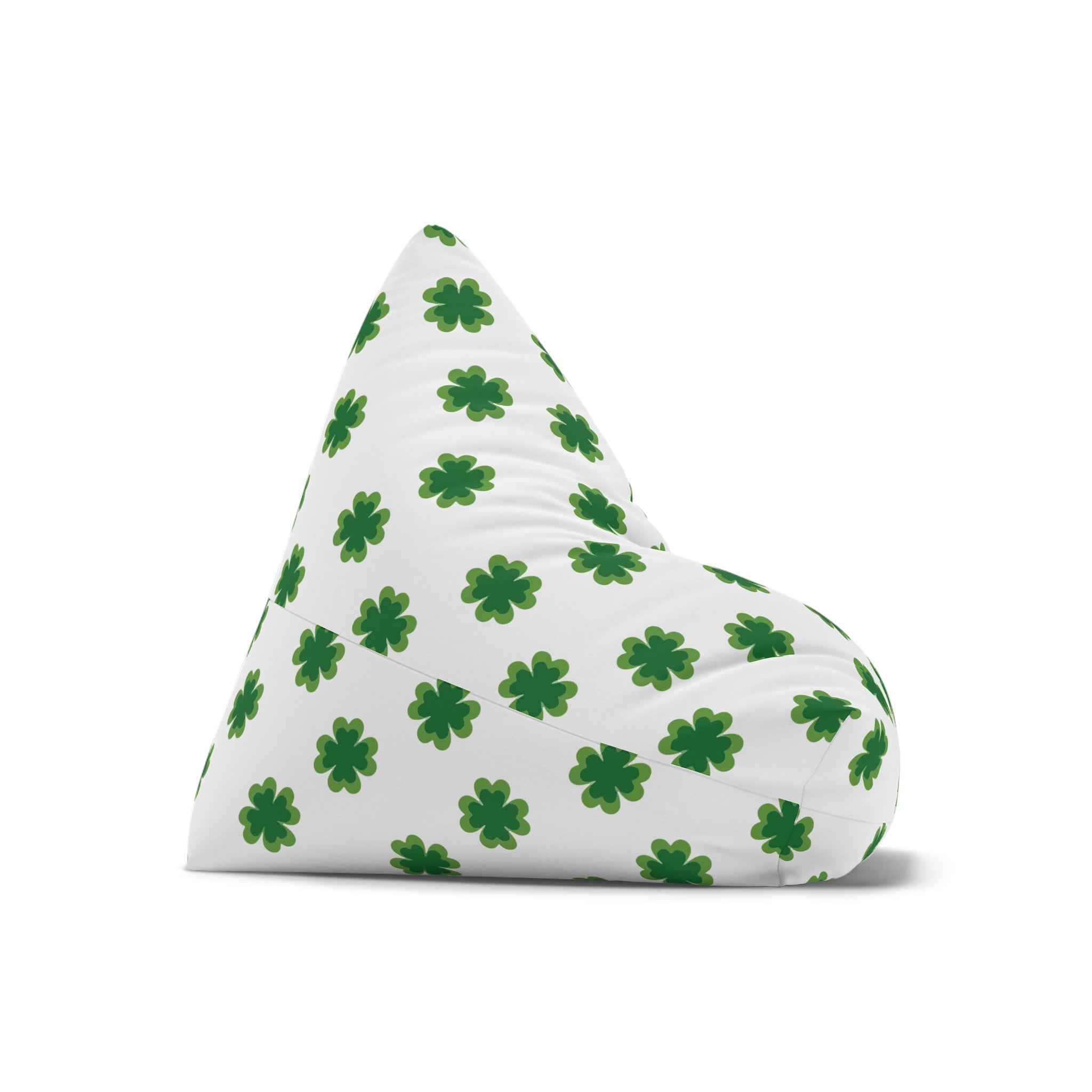 Green Clover Bean Bag Cover Only | St. Patrick's Day Shamrock Print