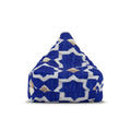 Blue Moroccan Tile Bean Bag Cover | Geometric Pattern