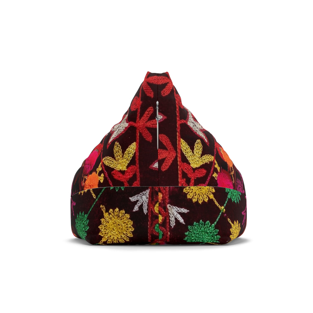 Colorful Floral Bean Bag Chair Cover | Marrakech Design
