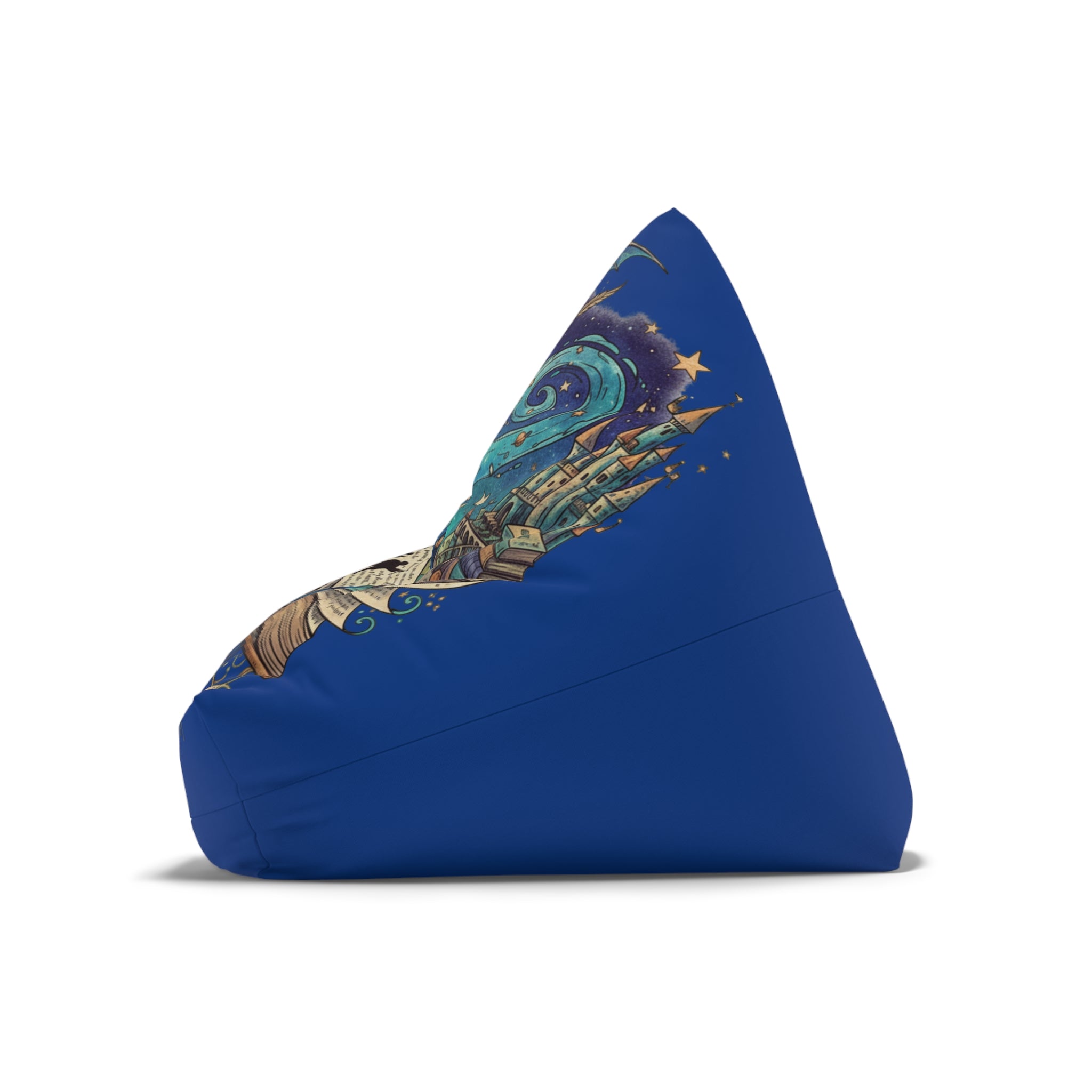 Read Dream Explore illustration Bean Bag Chair Cover | Bookish Adventure, Stars