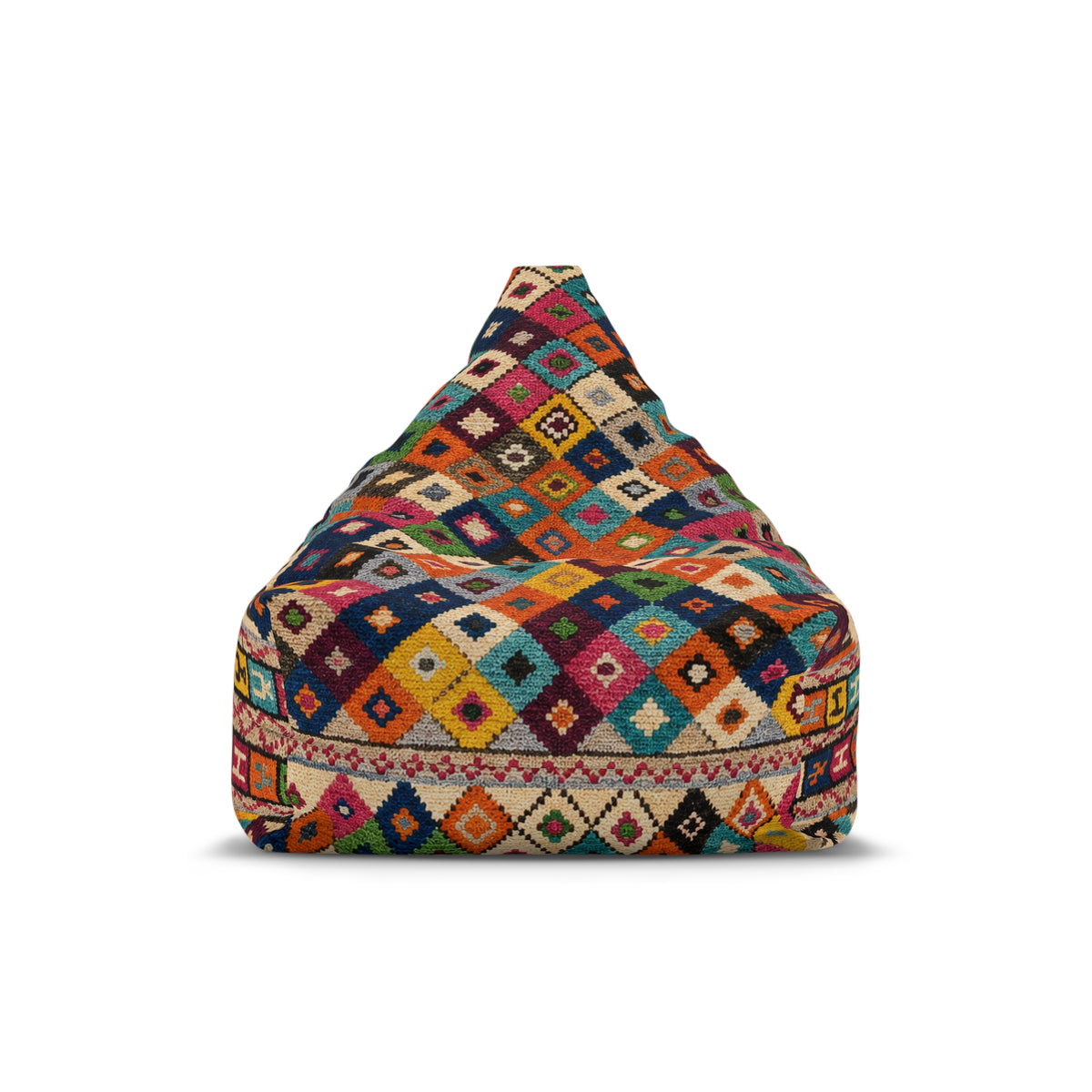 Modern Moroccan Pouf | Boho Bean Bag Cover