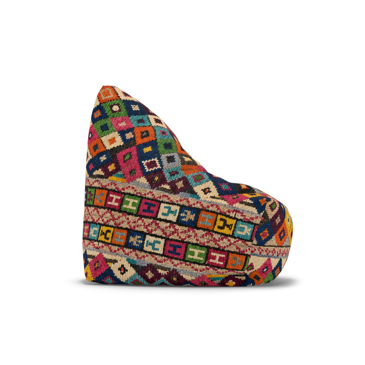 Modern Moroccan Pouf | Boho Bean Bag Cover