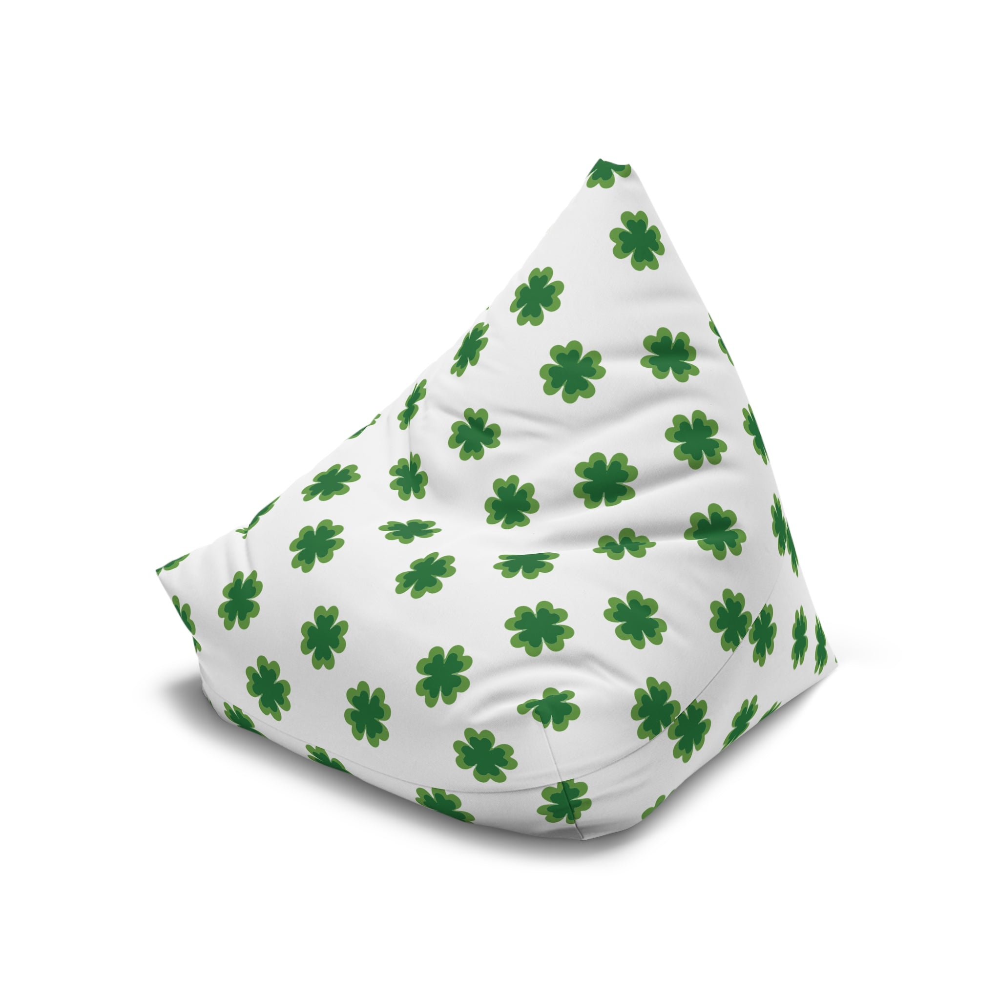 Green Clover Bean Bag Cover Only | St. Patrick's Day Shamrock Print