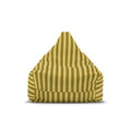 Yellow Stripe Bean Bag Chair Cover | Modern Nautical Striped Pattern