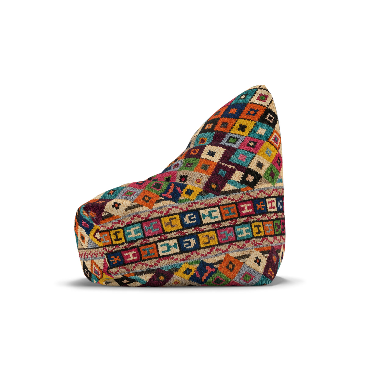 Modern Moroccan Pouf | Boho Bean Bag Cover