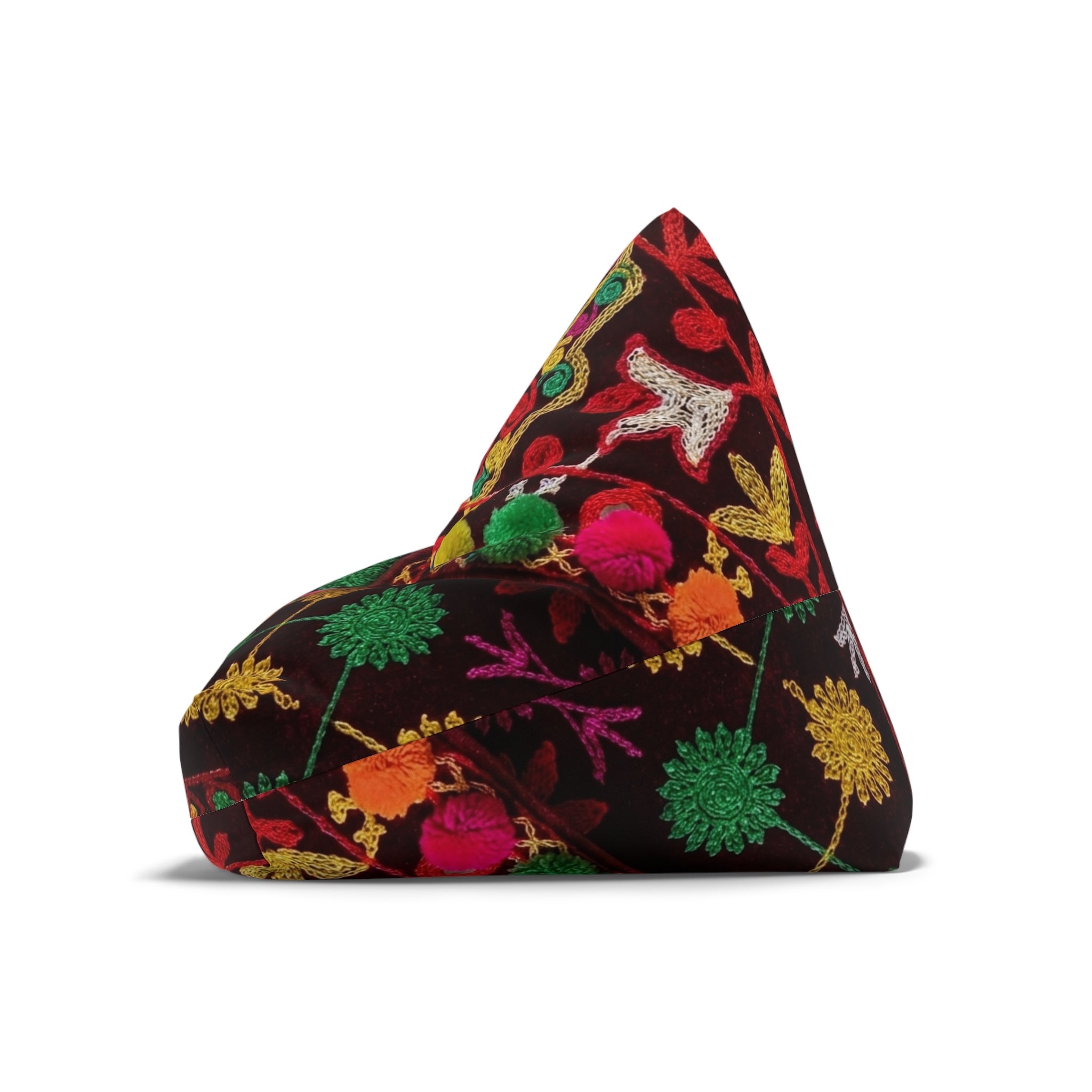Colorful Floral Bean Bag Chair Cover | Marrakech Design