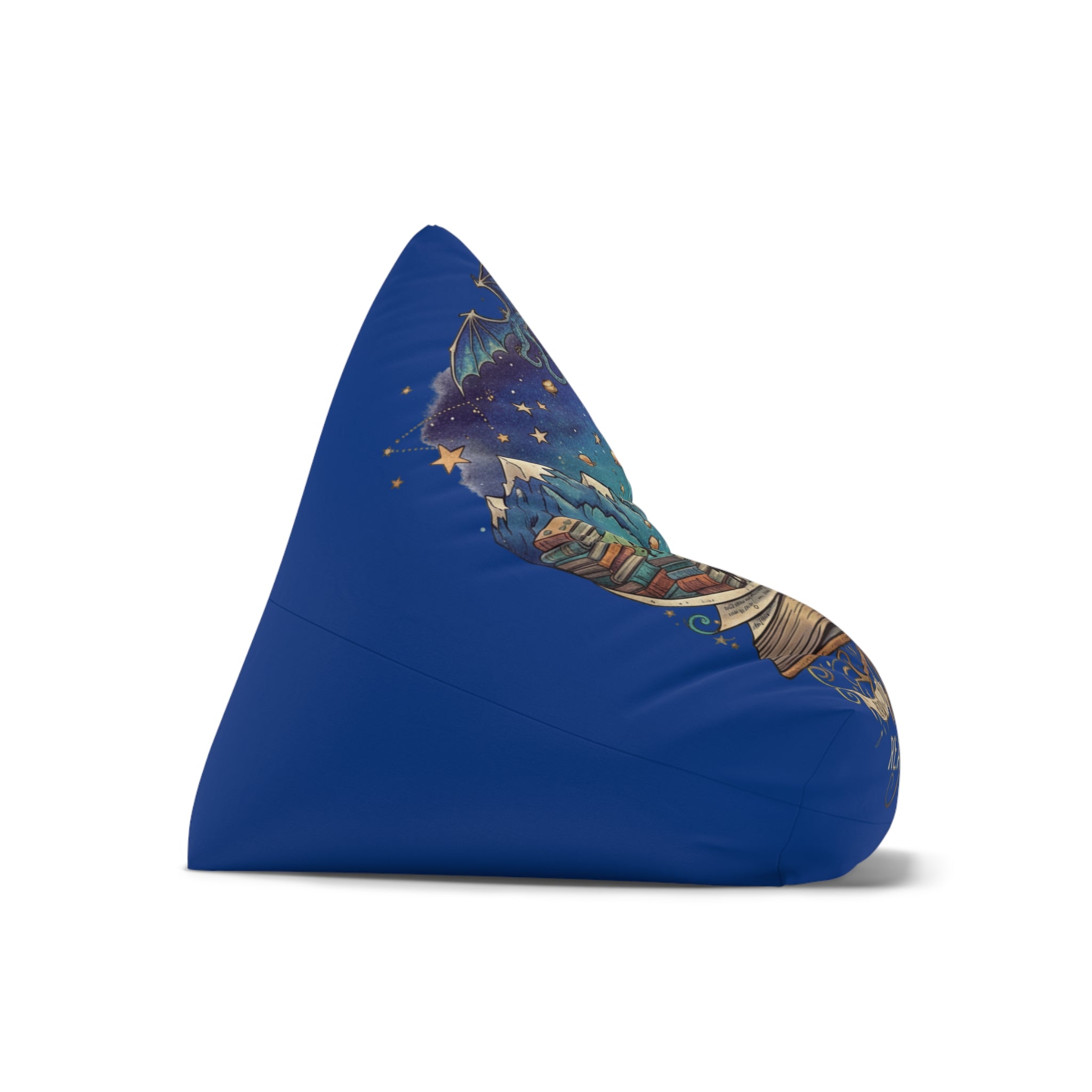 Read Dream Explore illustration Bean Bag Chair Cover | Bookish Adventure, Stars