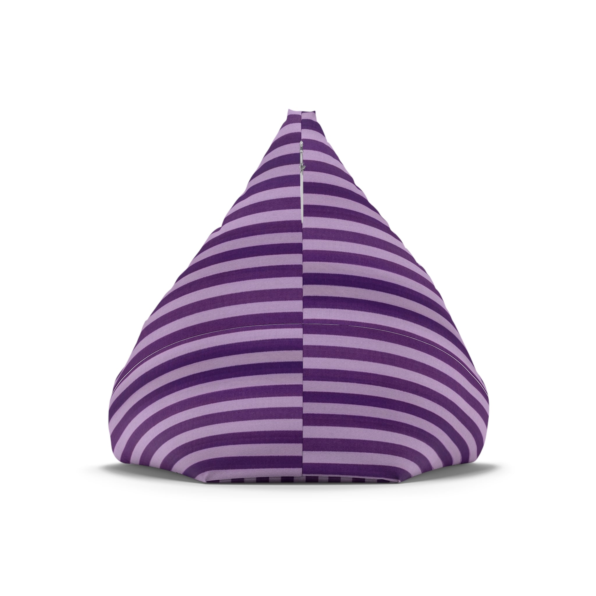 Purple Striped Bean Bag Chair Cover | Lavender Plum Stripe Pattern