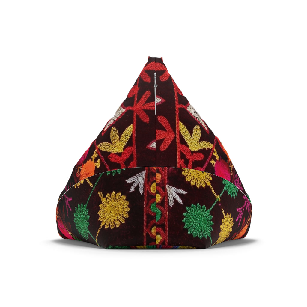 Colorful Floral Bean Bag Chair Cover | Marrakech Design