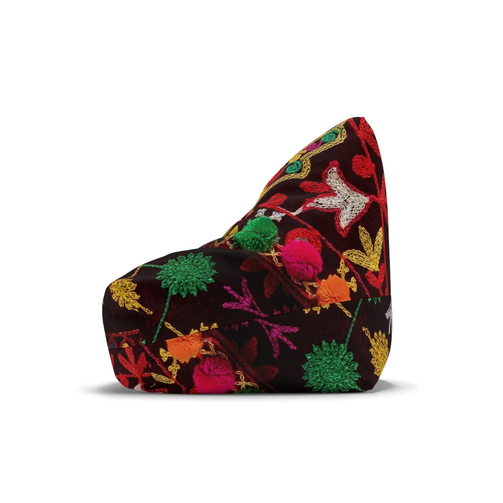 Colorful Floral Bean Bag Chair Cover | Marrakech Design