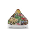 Vintage Collage Bean Bag Chair Cover | Eclectic Floral & Ornament Print