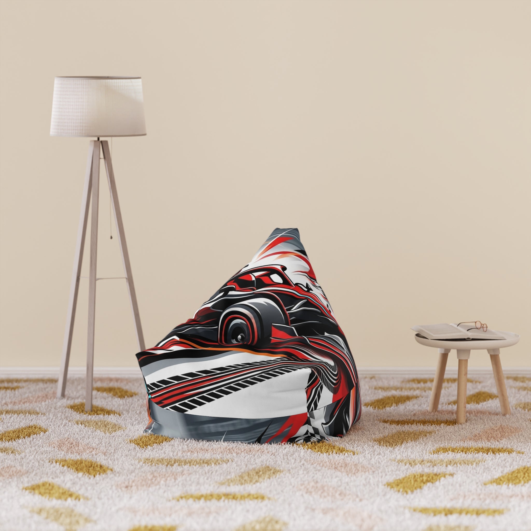 Racing Car Bean Bag Chair Cover