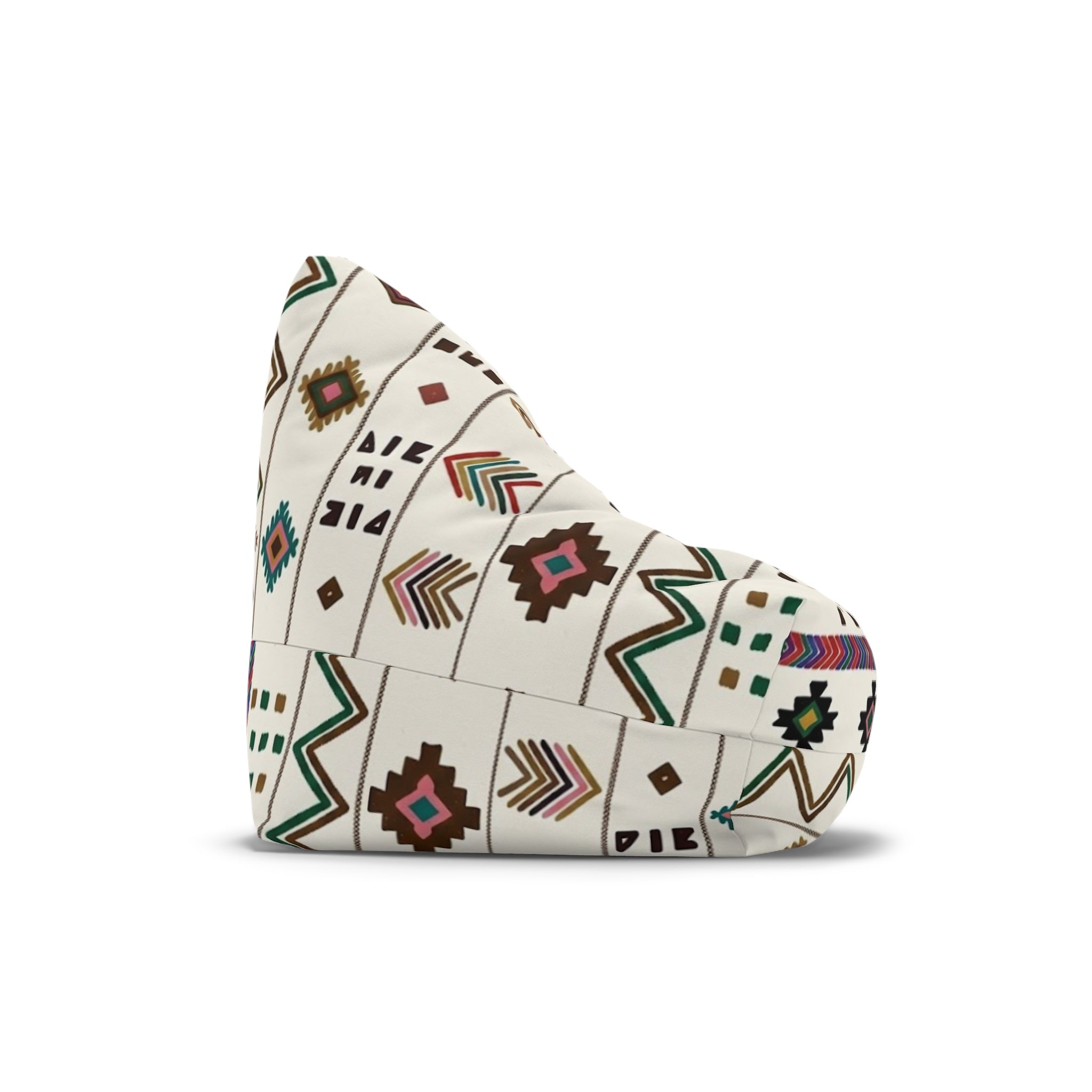 Southwestern Aztec Pattern Bean Bag Chair Cover | Geometric Tribal Print