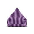 Purple Striped Bean Bag Chair Cover | Lavender Plum Stripe Pattern