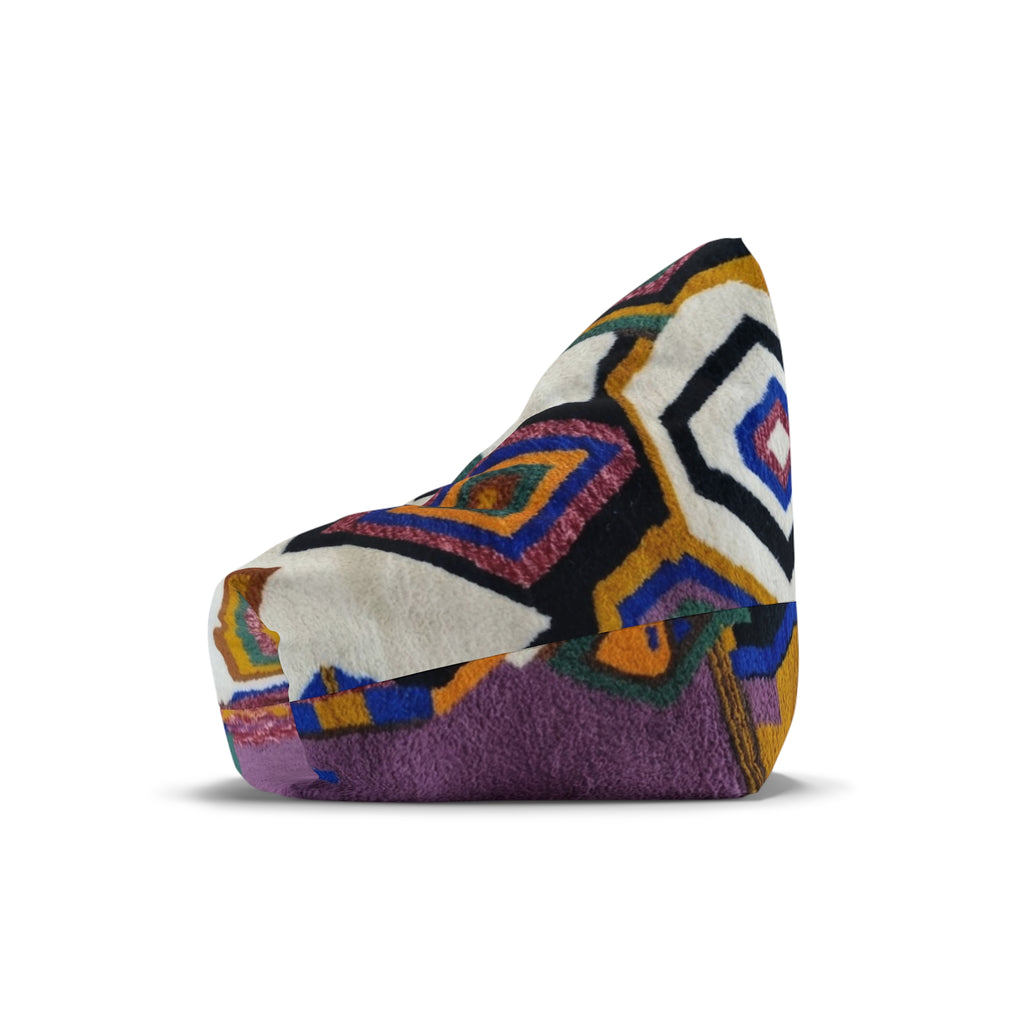 Bean Bag Chair Cover Berber Design | Colorful Hexagon Motif
